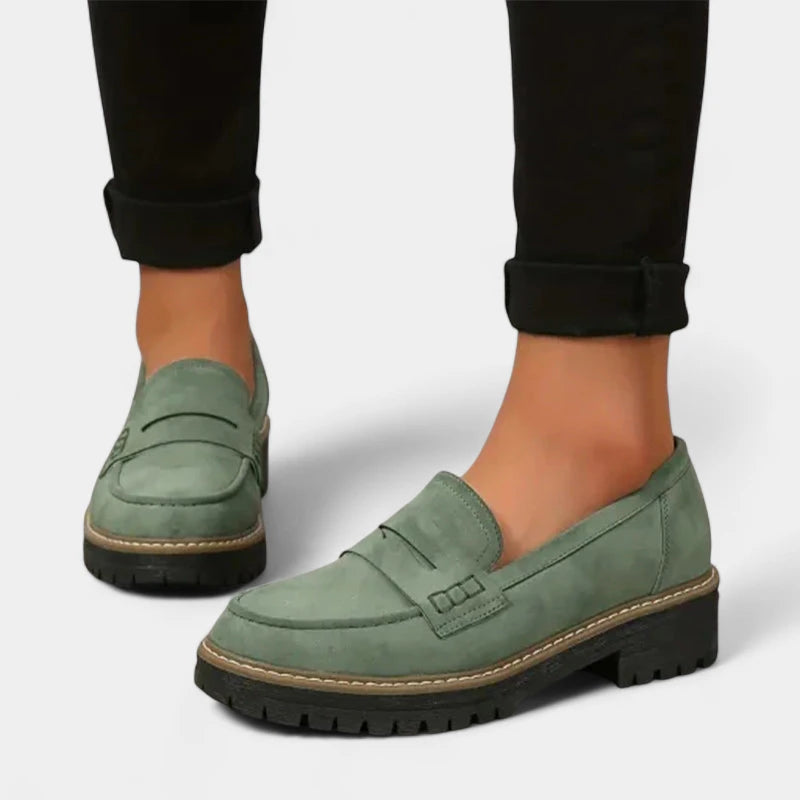 Gleame.-Schoenen-Gleame Loafers – Comfortabele damesinstappers met dikke zool en tijdloos design