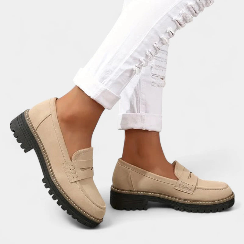 Gleame.-Schoenen-Gleame Loafers – Comfortabele damesinstappers met dikke zool en tijdloos design