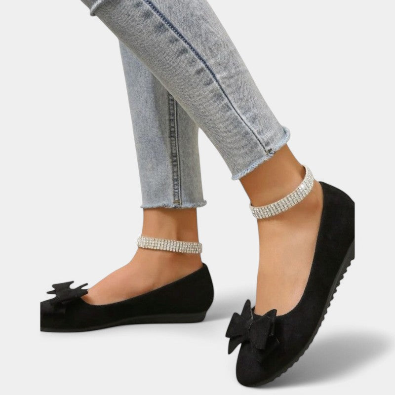 Gleame Ballerinas - Instappers voor dames met strik in diverse kleuren