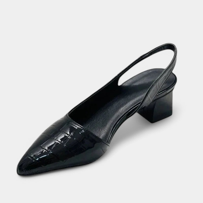 Gleame.-Schoenen-Gleame Pumps - Damespuntige pumps met mid chunky hakken