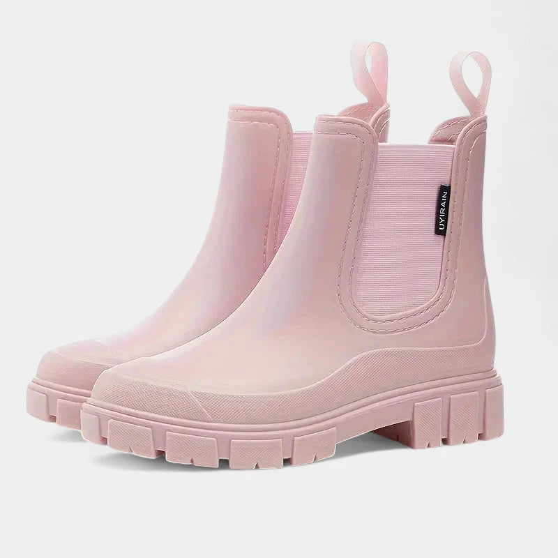 Gleame.-Schoenen-Gleame Regenlaarzen - Waterdichte Chelsea boots voor dames met gripzool