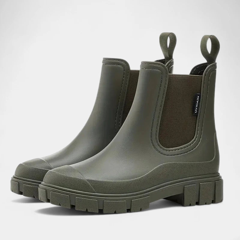 Gleame.-Schoenen-Gleame Regenlaarzen - Waterdichte Chelsea boots voor dames met gripzool
