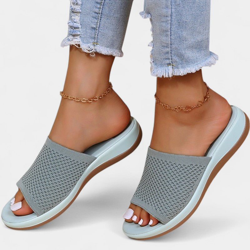 Gleame.-Schoenen-Gleame Sandalen - Casual platte sandalen voor dames in vrolijke kleuren