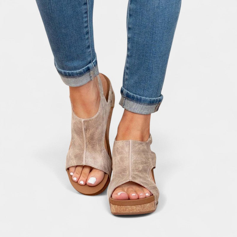 Gleame.-Schoenen-Gleame Sandalen - Dames hoge hak casual sandalen