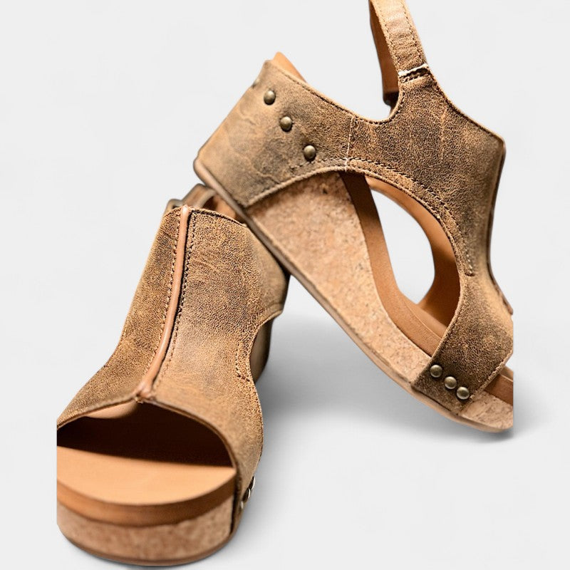 Gleame.-Schoenen-Gleame Sandalen - Dames hoge hak casual sandalen