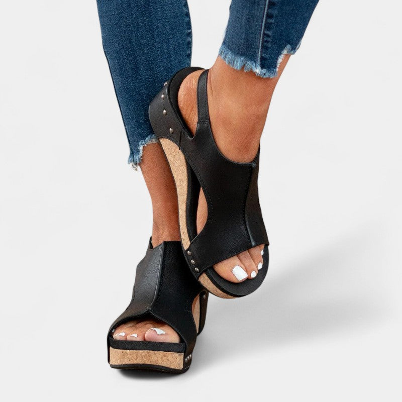 Gleame.-Schoenen-Gleame Sandalen - Dames hoge hak casual sandalen