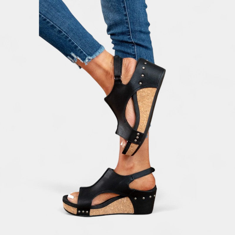 Gleame.-Schoenen-Gleame Sandalen - Dames hoge hak casual sandalen