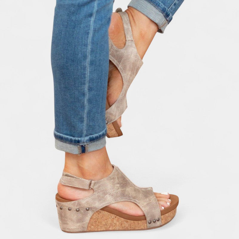 Gleame.-Schoenen-Gleame Sandalen - Dames hoge hak casual sandalen