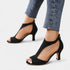 Gleame.-Schoenen-Gleame Sandalen - Dames met rits en hoge hakken