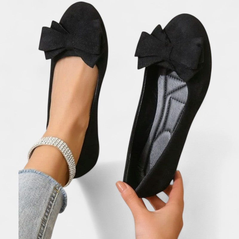 Gleame.-Schoenen-Gleame Schoenen - Dames platte ronde casual schoenen