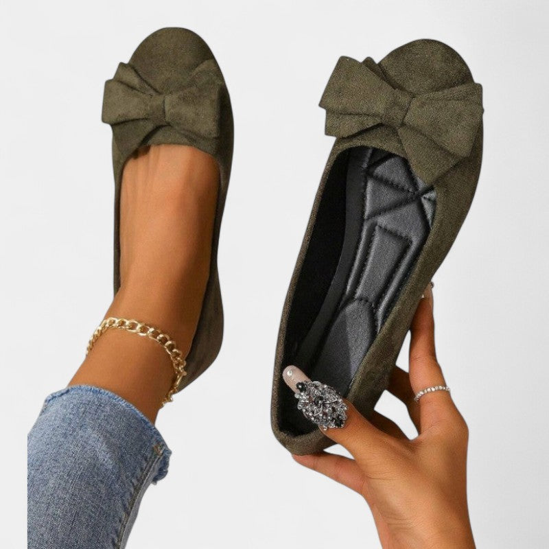 Gleame.-Schoenen-Gleame Schoenen - Dames platte ronde casual schoenen