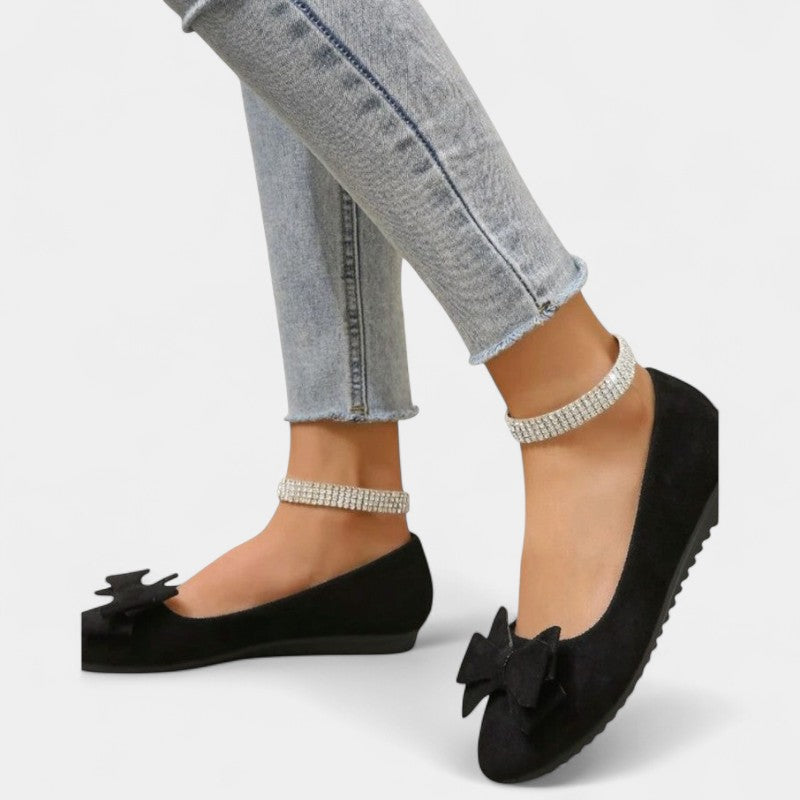 Gleame.-Schoenen-Gleame Schoenen - Dames platte ronde casual schoenen