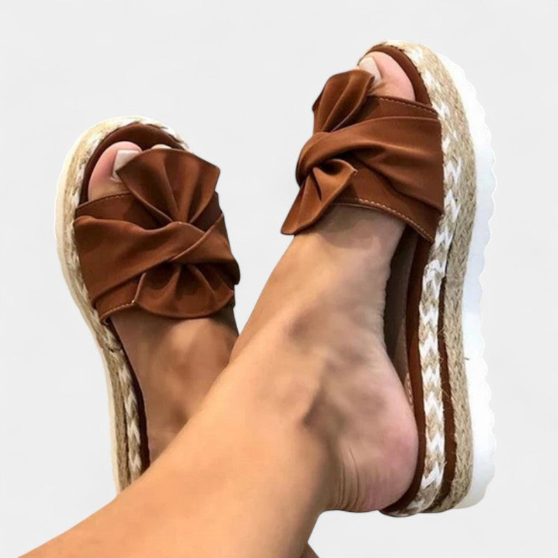Gleame.-Schoenen-Gleame Slippers - Dames wedge heels voor casual gebruik