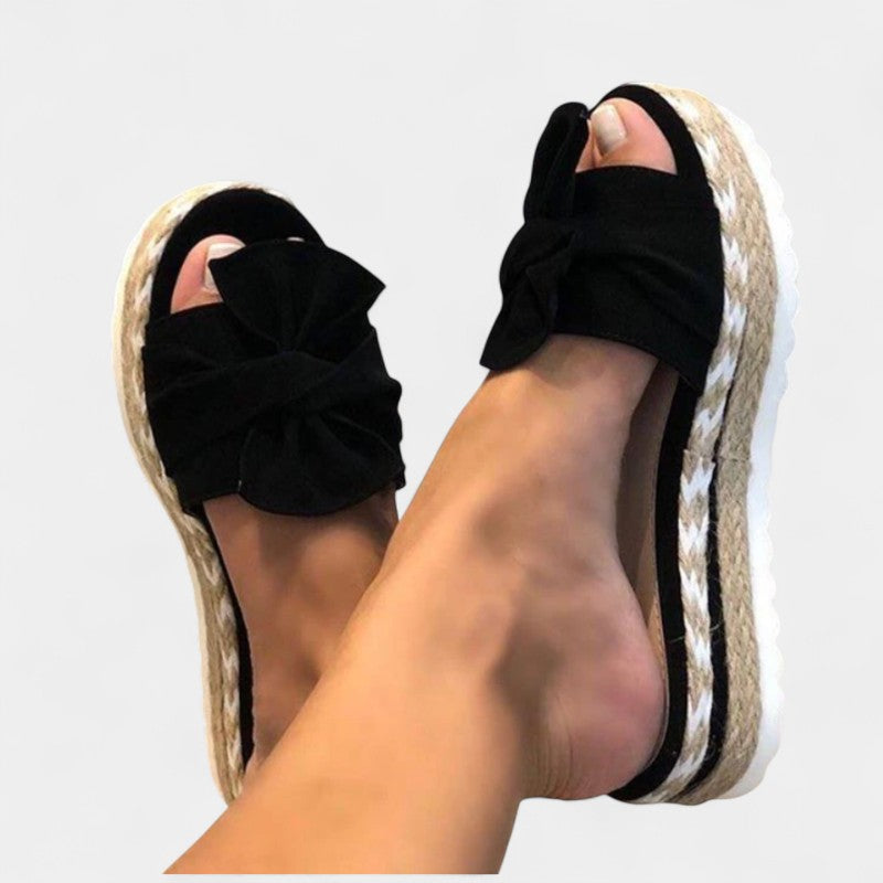 Gleame.-Schoenen-Gleame Slippers - Dames wedge heels voor casual gebruik
