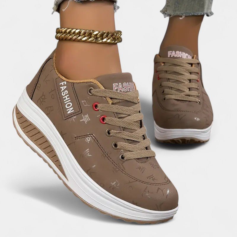 Gleame.-Schoenen-Gleame Sneakers - Comfortabele casual lace-up sneakers voor dames