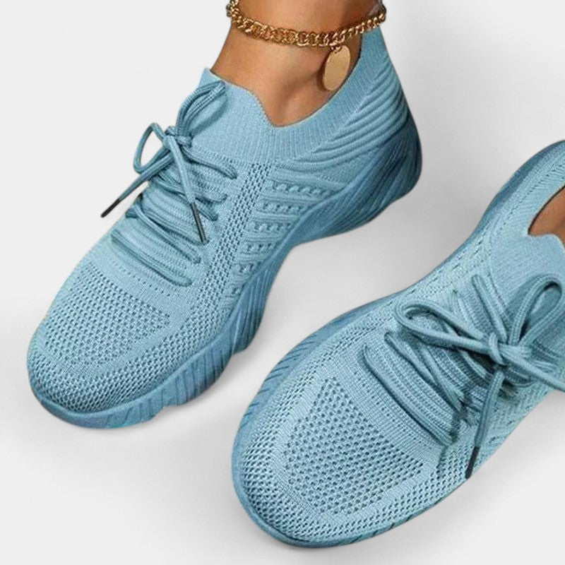 Gleame.-Schoenen-Gleame Sneakers - Mesh ademende casual sneakers met veters