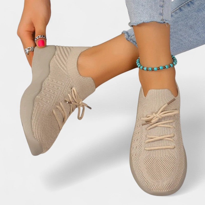 Gleame.-Schoenen-Gleame Sneakers - Mesh ademende casual sneakers met veters