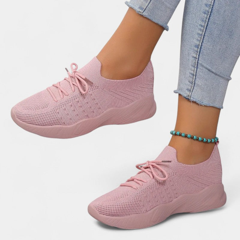 Gleame.-Schoenen-Gleame Sneakers - Mesh ademende casual sneakers met veters