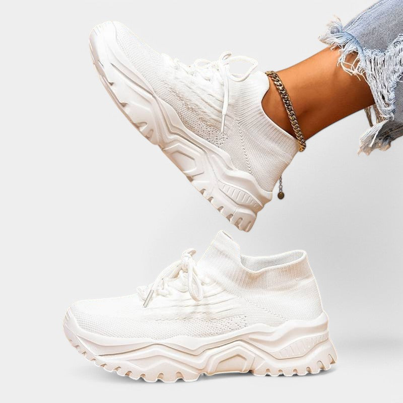 Gleame.-Schoenen-Gleame sneaker - stijlvolle dames sneaker met chunky zool