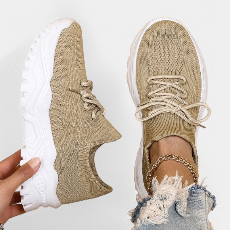 Gleame.-Schoenen-Gleame sneaker - stijlvolle dames sneaker met chunky zool