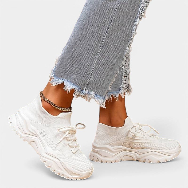 Gleame.-Schoenen-Gleame sneaker - stijlvolle dames sneaker met chunky zool