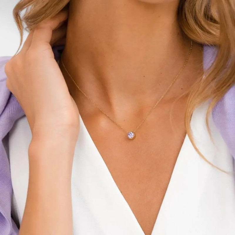 Gleame.-Sieraden-Gleame Hanger - Minimalistische stijl kleurrijke ketting voor vrouwen