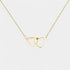 Gleame.-Sieraden-Gleame Ketting - Dames gold plated dubbele hartjes ketting