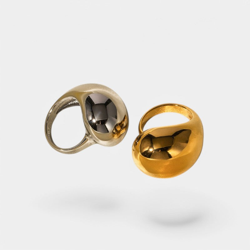 Gleame.-Sieraden-Gleame Ring - 18K gouden roestvrijstalen gesloten ring