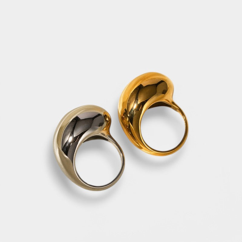 Gleame.-Sieraden-Gleame Ring - 18K gouden roestvrijstalen gesloten ring