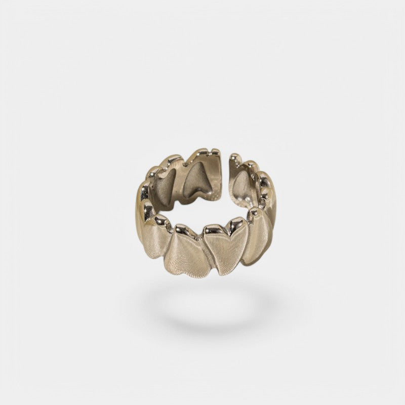 Gleame.-Sieraden-Gleame Ring - 18K gouden roestvrijstalen liefde open ring