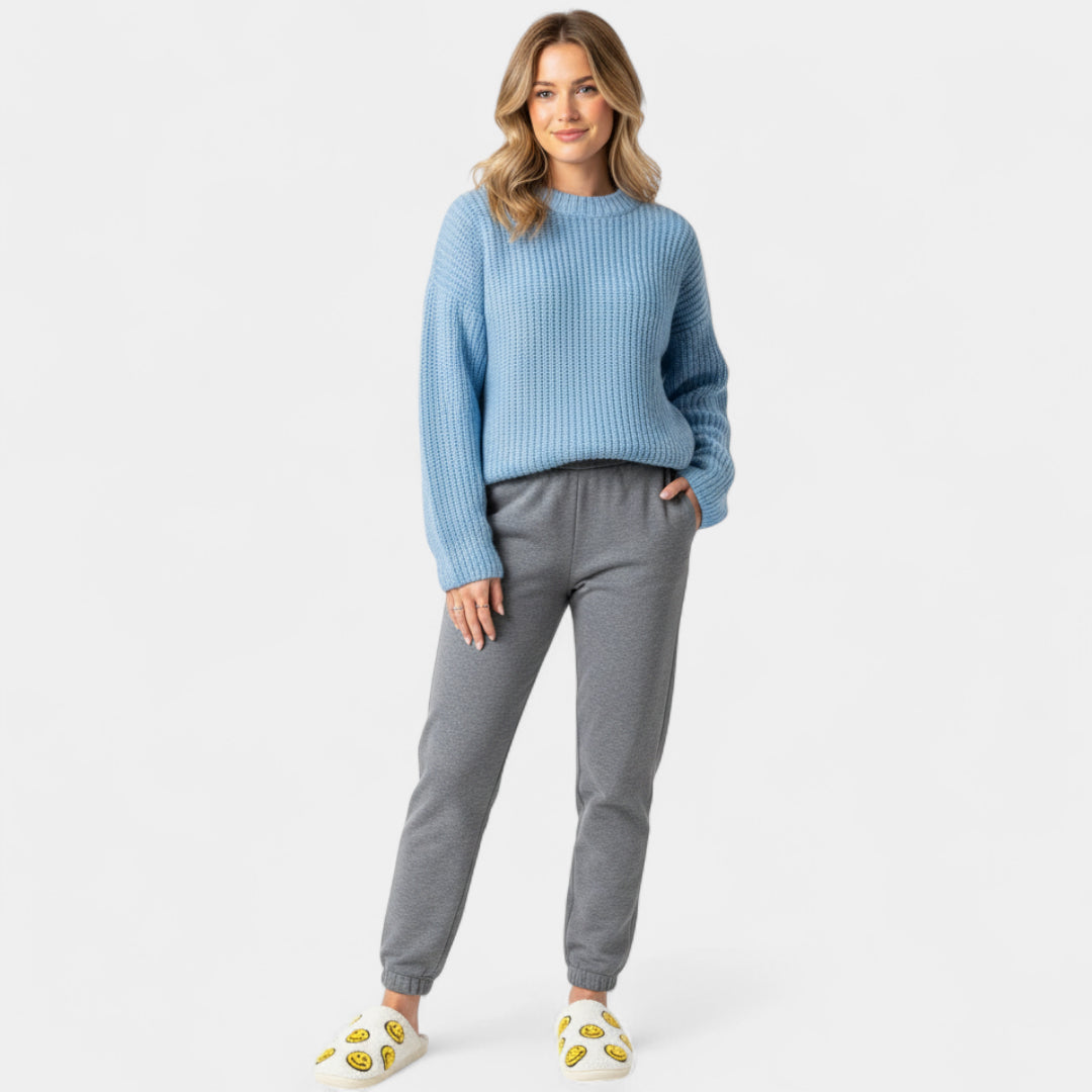 Gleame.-Sloffen-Gleame Damespantoffels - Warme pantoffels met vrolijk gezichtjespatroon