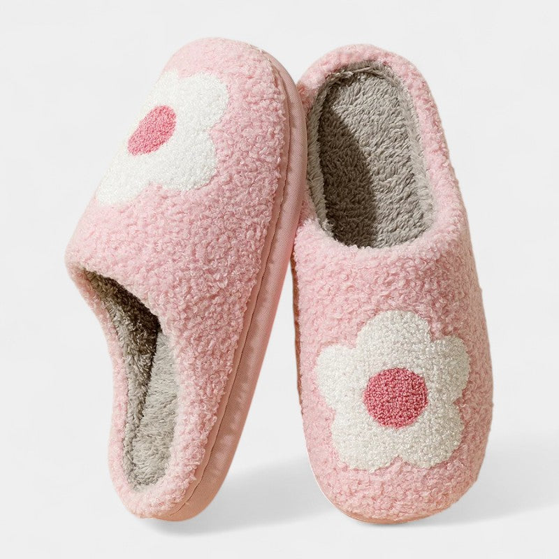 Gleame.-Sloffen-Gleame Pantoffels Dames - Warme pantoffels met bloemendessin en comfortabele pasvorm