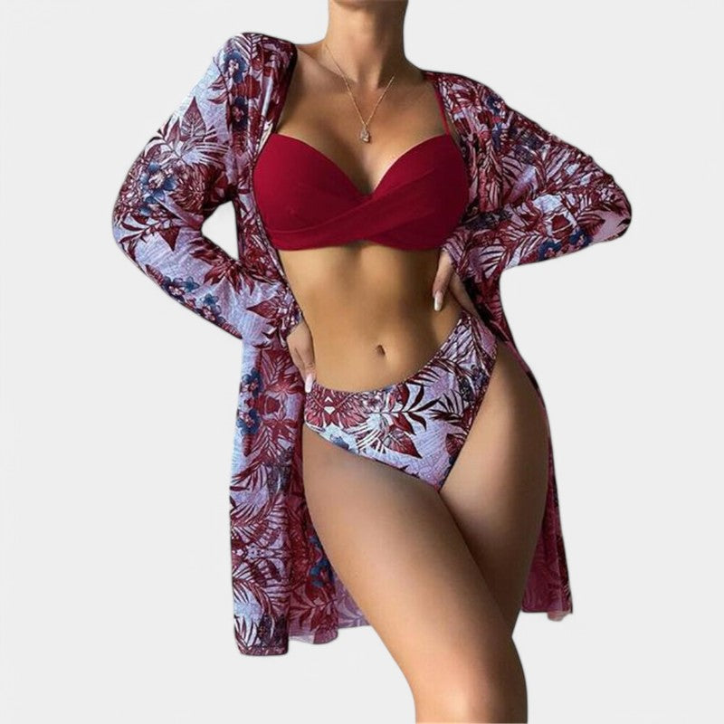 Gleame.-Swimwear-Gleame 3-piece bikini set - Een kleurrijke en sexy bikini