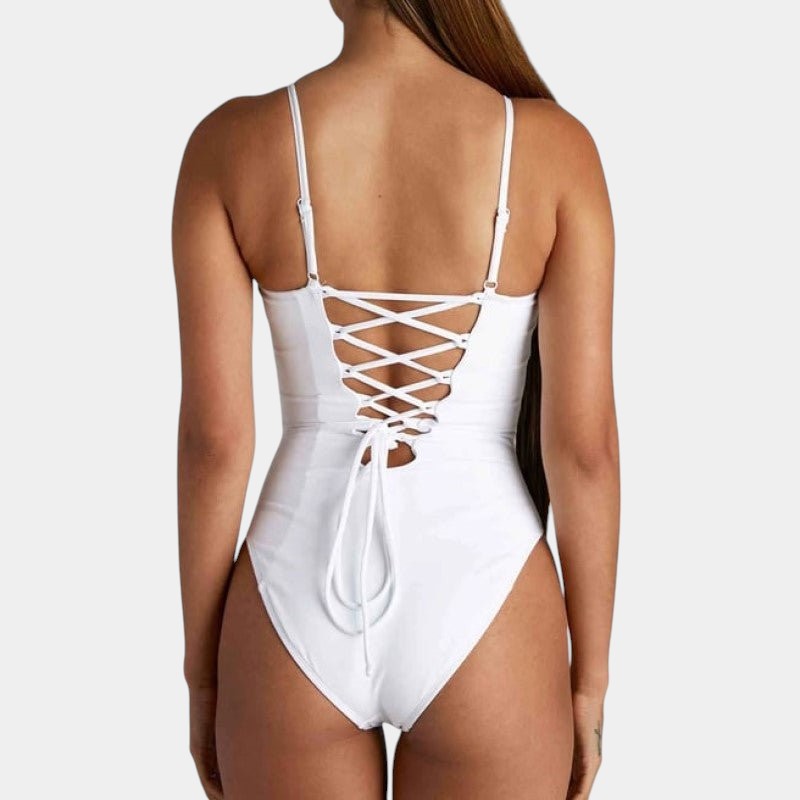 Gleame.-Swimwear-Gleame Badpak - Braided back badpak voor dames met comfort