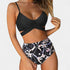 Gleame.-Swimwear-Gleame Badpak - Vrouwelijk tweedelig hoog taille badpak