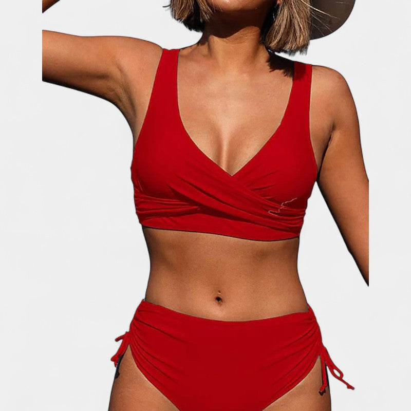 Gleame.-Swimwear-Gleame Bikini - Vrouwelijke lace-up twee delige zwemtop