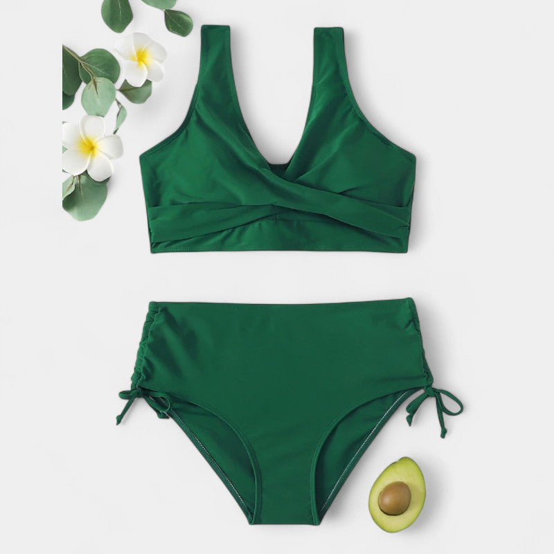 Gleame.-Swimwear-Gleame Bikini - Vrouwelijke lace-up twee delige zwemtop