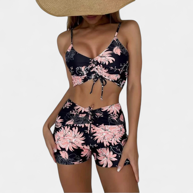 Gleame.-Swimwear Summer-Gleame bikini - tweedelige set met bloemenprint voor dames