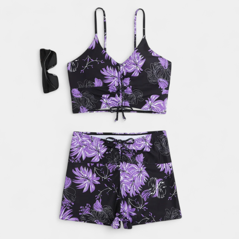 Gleame.-Swimwear Summer-Gleame bikini - tweedelige set met bloemenprint voor dames
