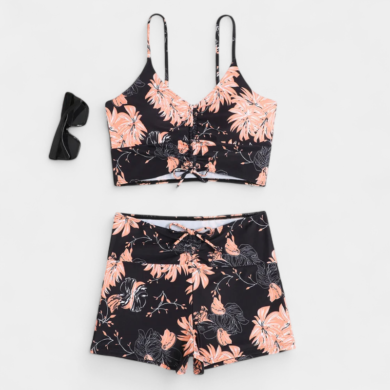 Gleame.-Swimwear Summer-Gleame bikini - tweedelige set met bloemenprint voor dames