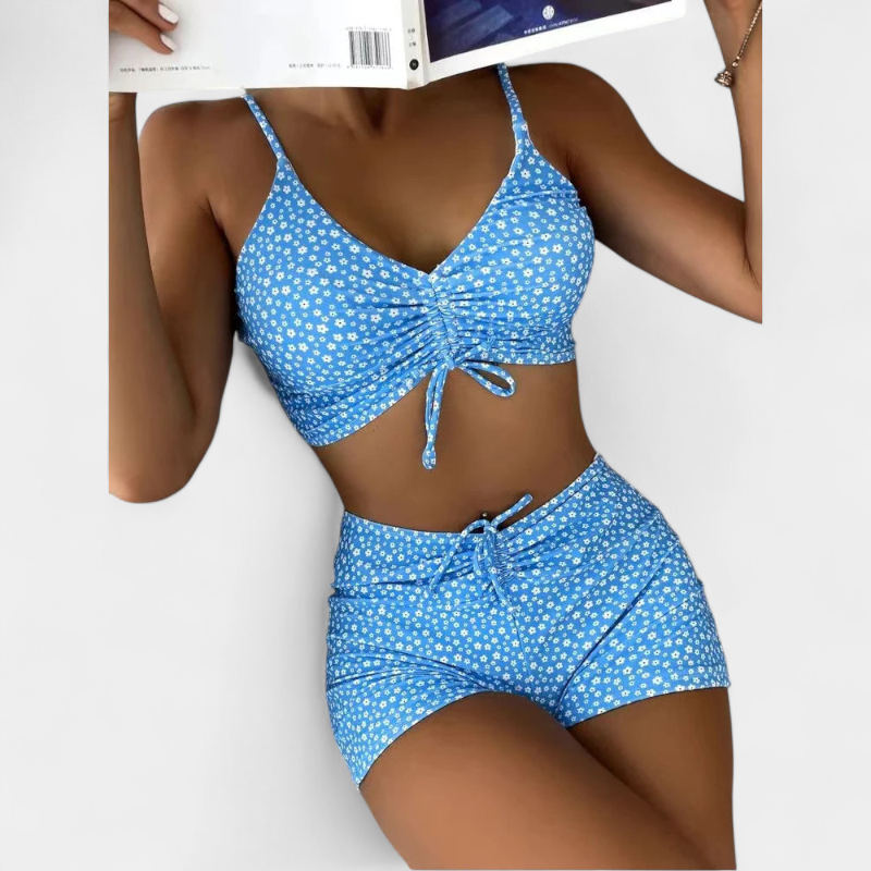 Gleame.-Swimwear Summer-Gleame bikini - tweedelige set met bloemenprint voor dames