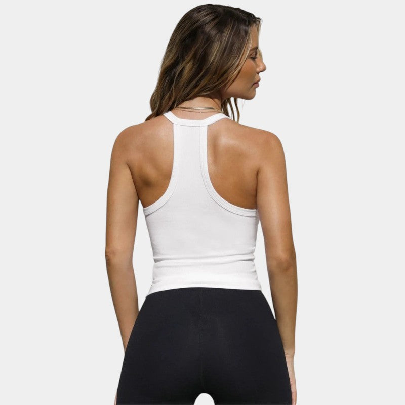 Gleame.-T-shirts & hemden-Gleame Hempje - Dames mouwloze top met V-hals