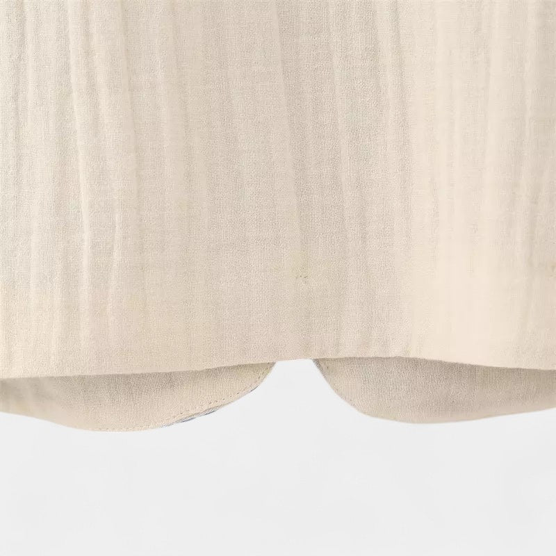 Gleame.-T-shirts & hemden-Gleame Jasje - Dames mouwloos V-hals kort jasje