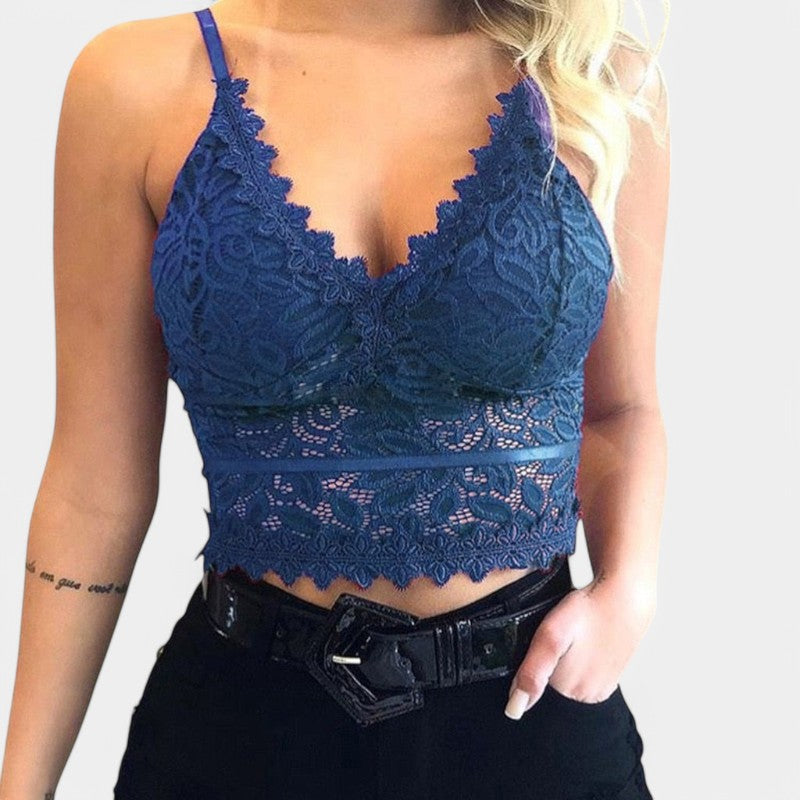 Gleame.-T-shirts & hemden-Gleame Mesh Top - Een zomerse en stijlvolle top voor vrouwen