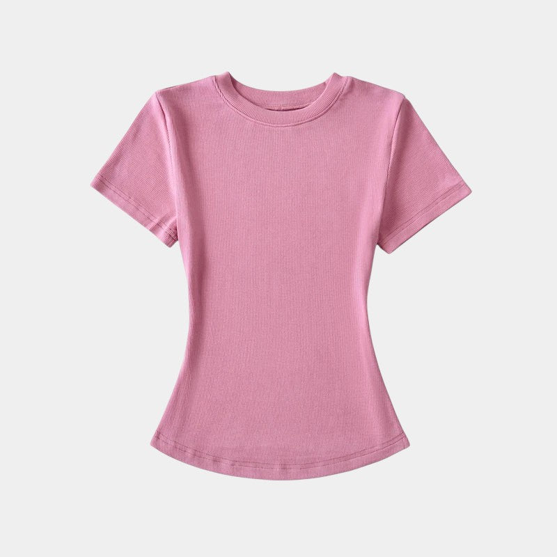 Gleame.-T-shirts & hemden-Gleame T-shirt - Vrouwelijke casual T-shirt met korte mouwen