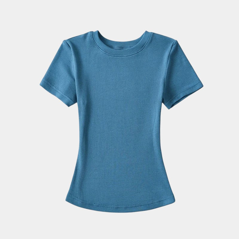 Gleame.-T-shirts & hemden-Gleame T-shirt - Vrouwelijke casual T-shirt met korte mouwen