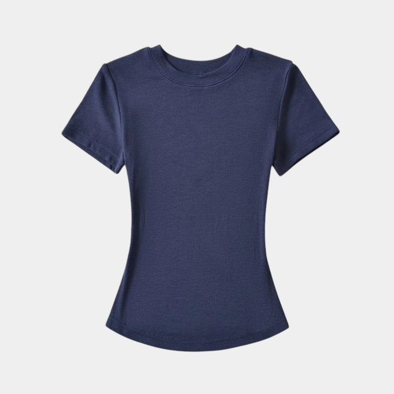 Gleame.-T-shirts & hemden-Gleame T-shirt - Vrouwelijke casual T-shirt met korte mouwen
