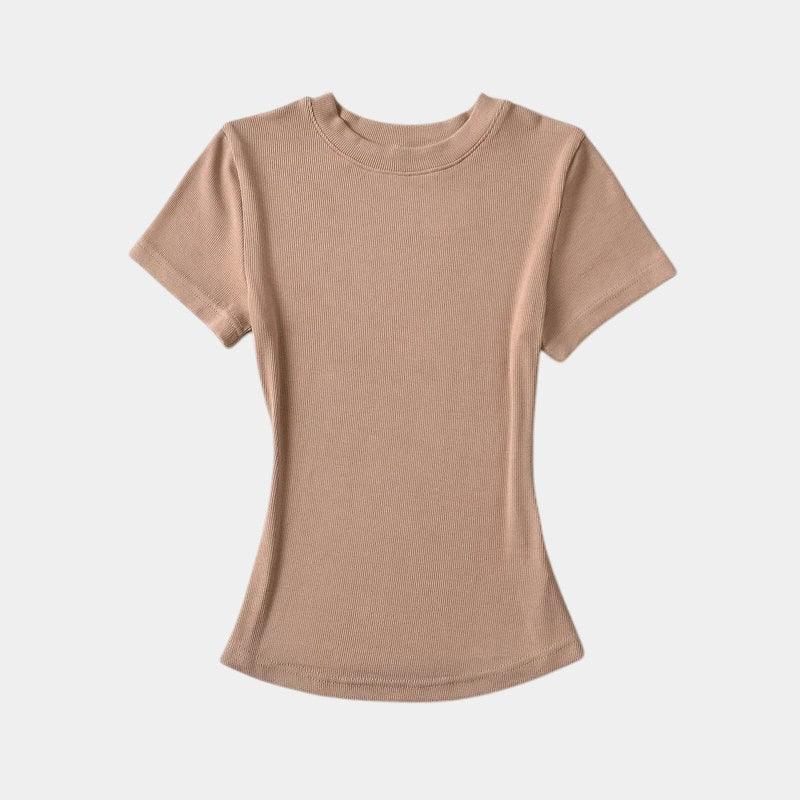 Gleame.-T-shirts & hemden-Gleame T-shirt - Vrouwelijke casual T-shirt met korte mouwen