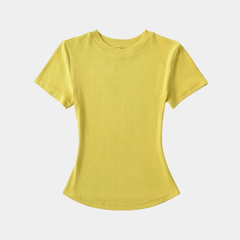 Gleame.-T-shirts & hemden-Gleame T-shirt - Vrouwelijke casual T-shirt met korte mouwen