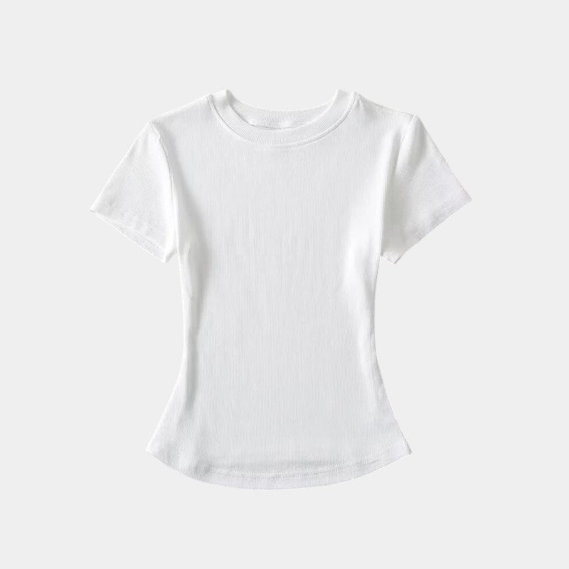 Gleame.-T-shirts & hemden-Gleame T-shirt - Vrouwelijke casual T-shirt met korte mouwen